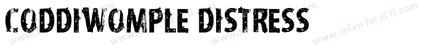 Coddiwomple Distress字体转换
